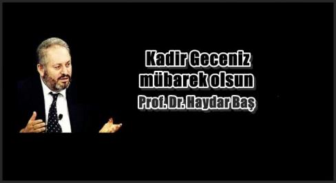 PROF.DR. HAYDAR BAŞ