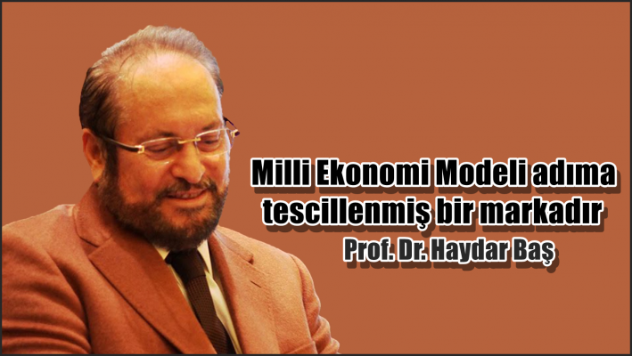 Milli Ekonomi Modeli adıma tescillenmiş bir markadır