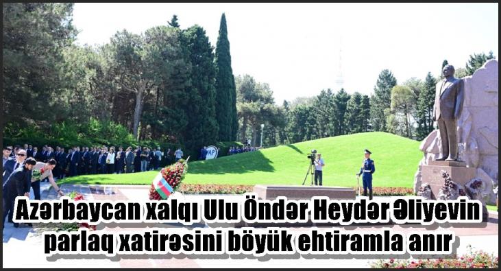 Azərbaycan xalqı Ulu Öndər Heydər Əliyevin parlaq xatirəsini böyük ehtiramla anır