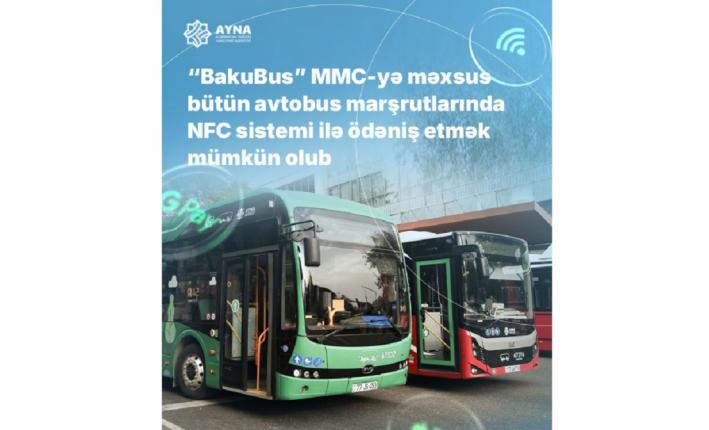 Bu gündən bütün ”BakuBus” avtobuslarında bank kartları ilə gediş haqqını ödəmək mümkün olacaq