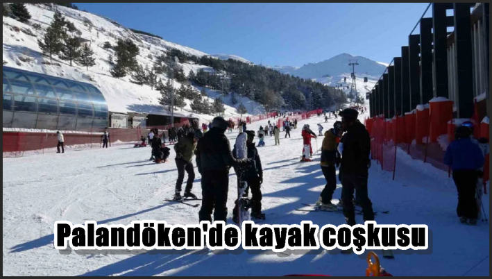 Palandöken’de kayak coşkusu