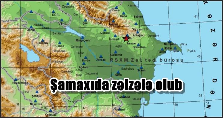 Şamaxıda zəlzələ olub