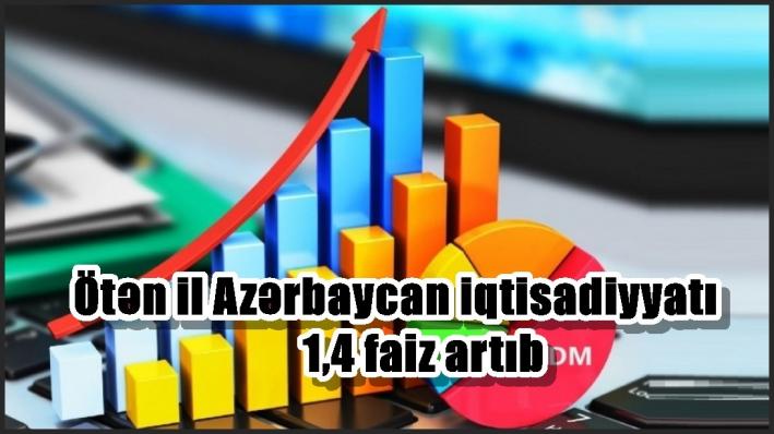 Ötən il Azərbaycan iqtisadiyyatı 1,4 faiz artıb