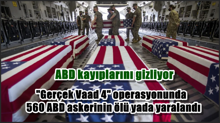 ABD kayıplarını gizliyor