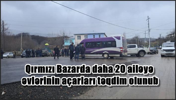 Qırmızı Bazarda daha 20 ailəyə evlərinin açarları təqdim olunub