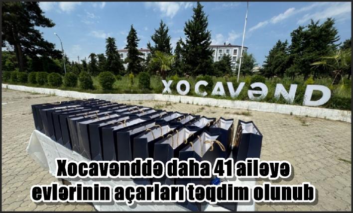 Xocavənddə daha 41 ailəyə evlərinin açarları təqdim olunub