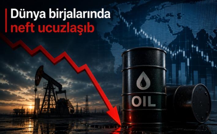 Dünya birjalarında neft ucuzlaşıb*…*