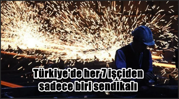 Türkiye’de her 7 işçiden sadece biri sendikalı.....