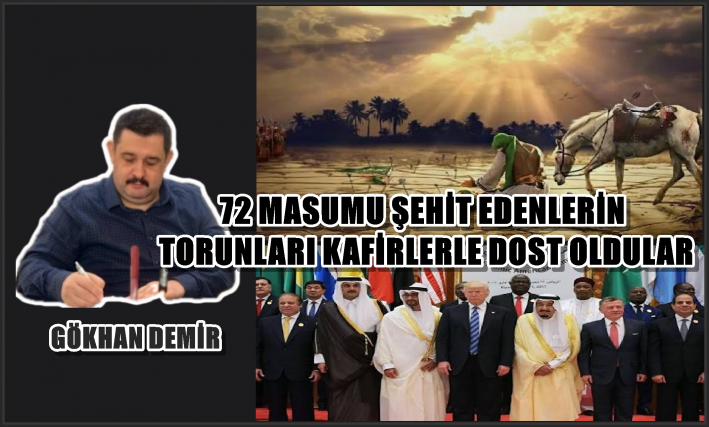 72 MASUMU ŞEHİT EDENLERİN TORUNLARI KAFİRLERLE DOST OLDULAR.....