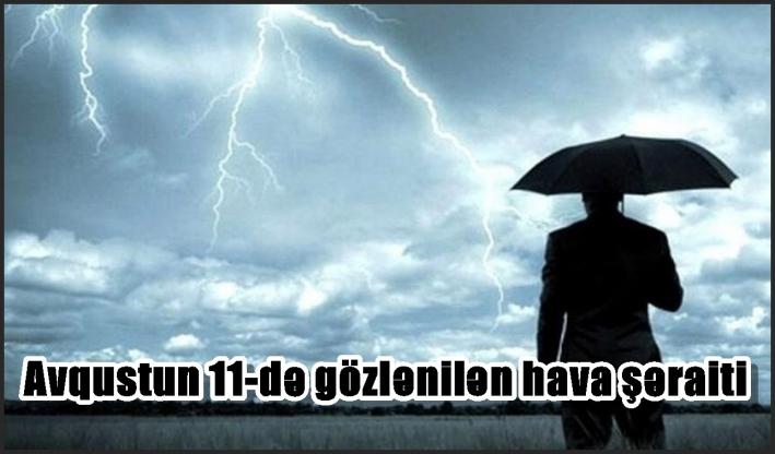 Avqustun 11-də gözlənilən hava şəraiti